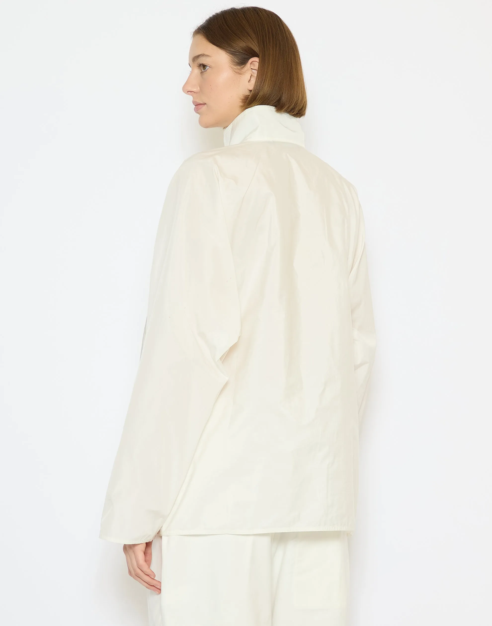 Snow Taffeta Buck Shirt Jacket