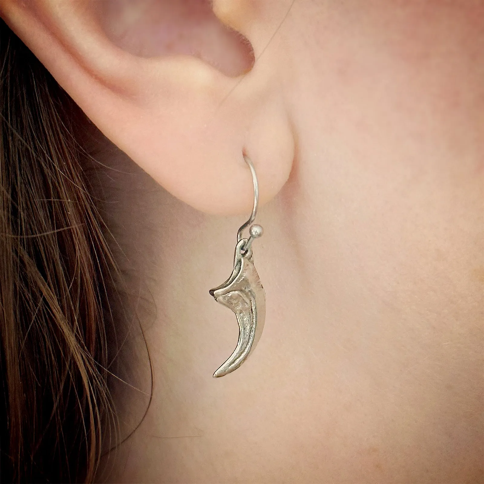 Velociraptor Claw Earrings