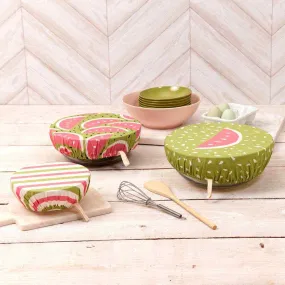 Watermelon Party blu Kitchen Food Storage Covers (Set of 3 )