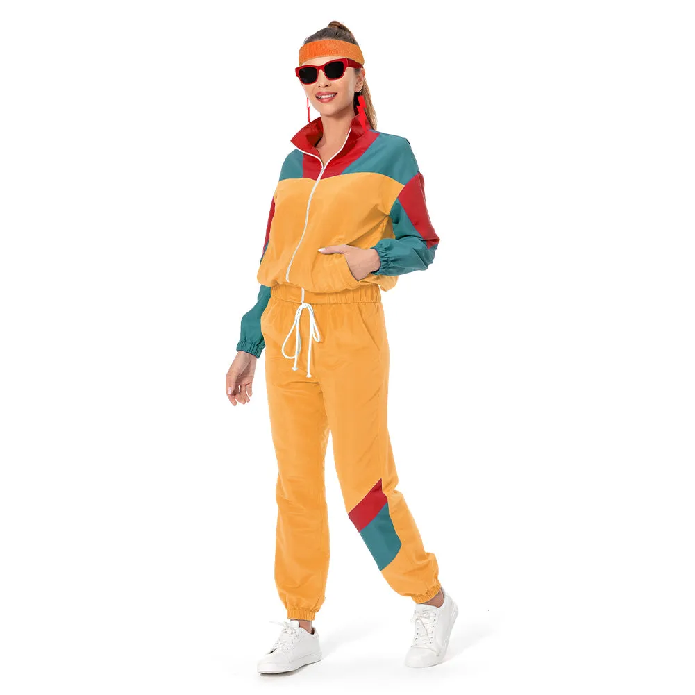 women tracksuit Cosplay Costume Outfits Halloween Carnival Suit 80s